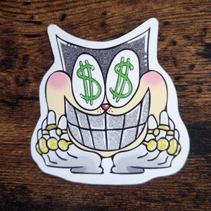 Money eyes by anteestudios décoratif cartoon sticker Journal sketchbook planner mignon drôle