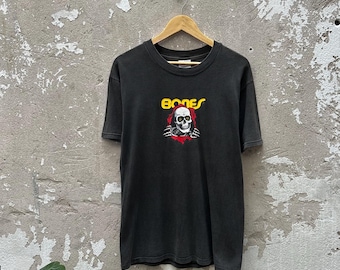 vintage powell peralta ローラーボーンズ Tシャツ Vintage 90s Powell Peralta Skateboards skeleton red BONES