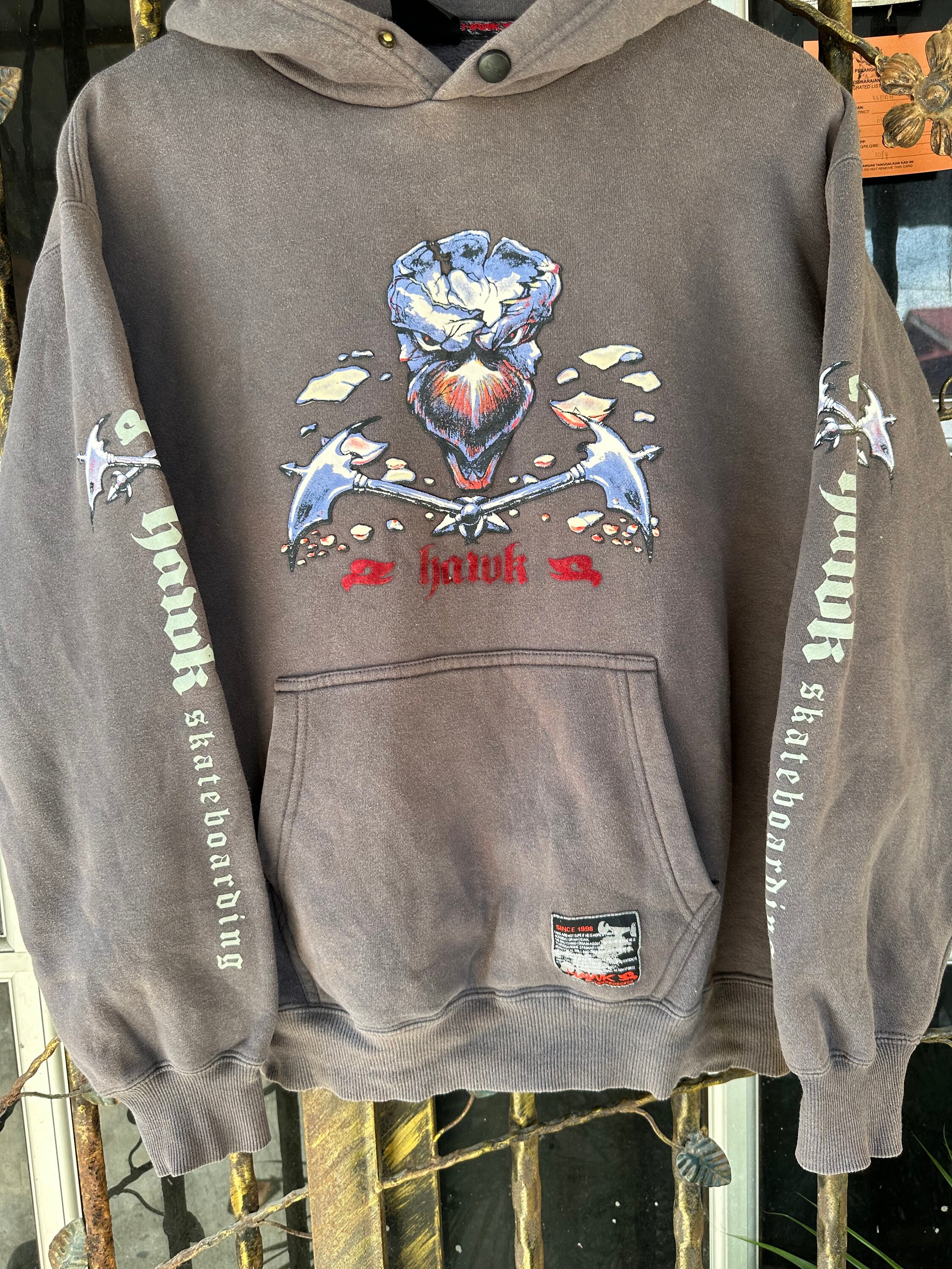 Tony Hawk Boys Fern Hoodie size Small(8) Dark Blue/Gray Color, NWT
