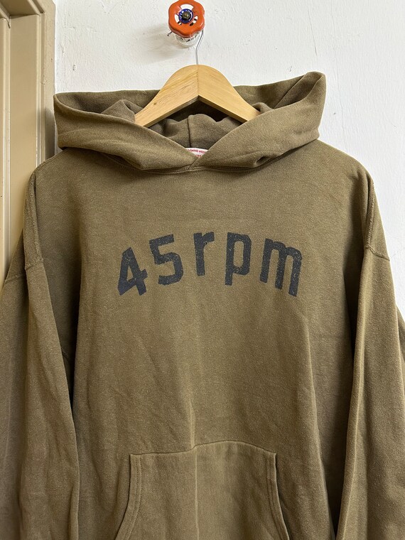 Vintage 45 rpm japanese brand classic font hoodies - image 3