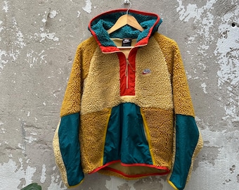 Original Nike Sherpa Jacke mit halbem Reißverschluss