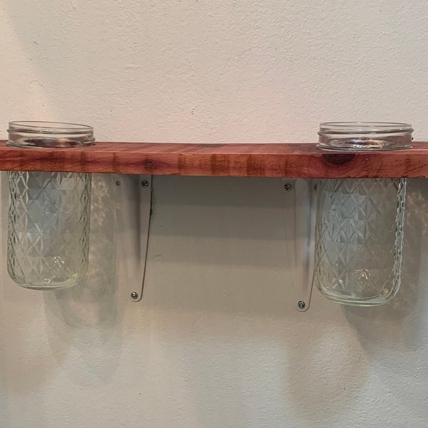 Mason Jar Shelf Etsy