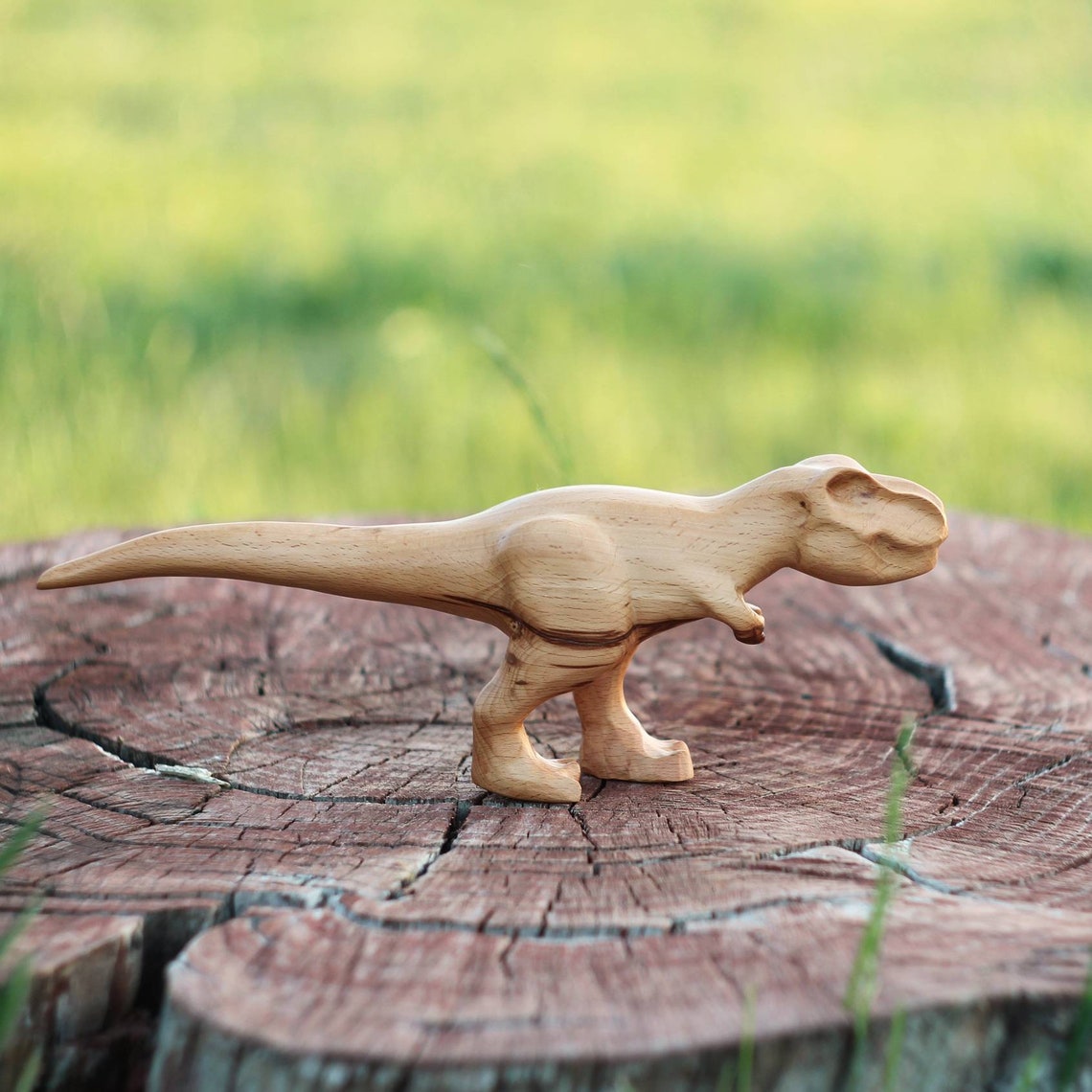 Wooden dinosaur tyrannosaurus Rex trex wooden hand carved Etsy