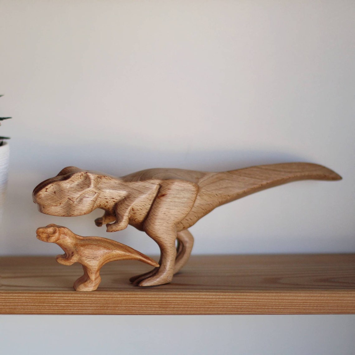 Wooden dinosaur tyrannosaurus Rex trex wooden hand carved Etsy