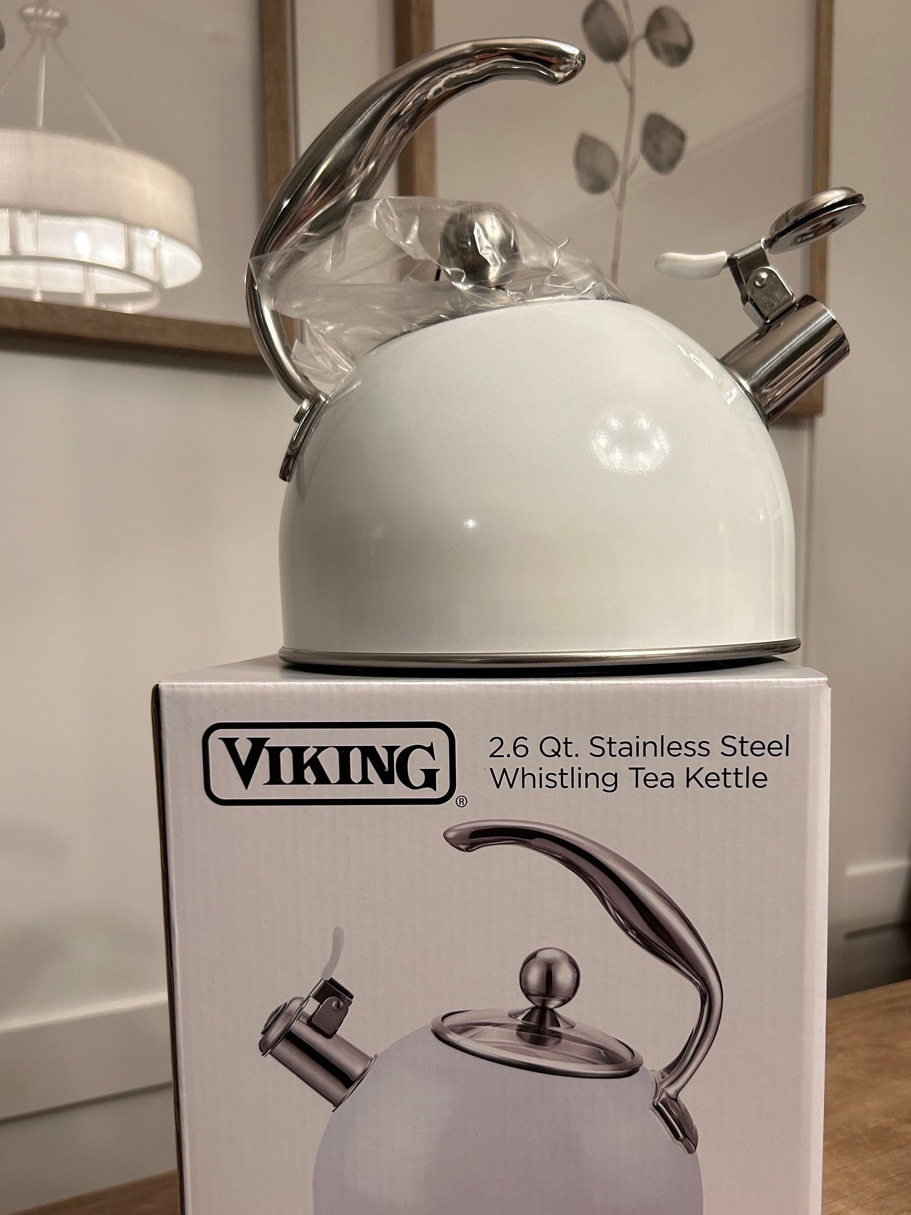 Viking Stainless Steel Whistling Tea Kettle