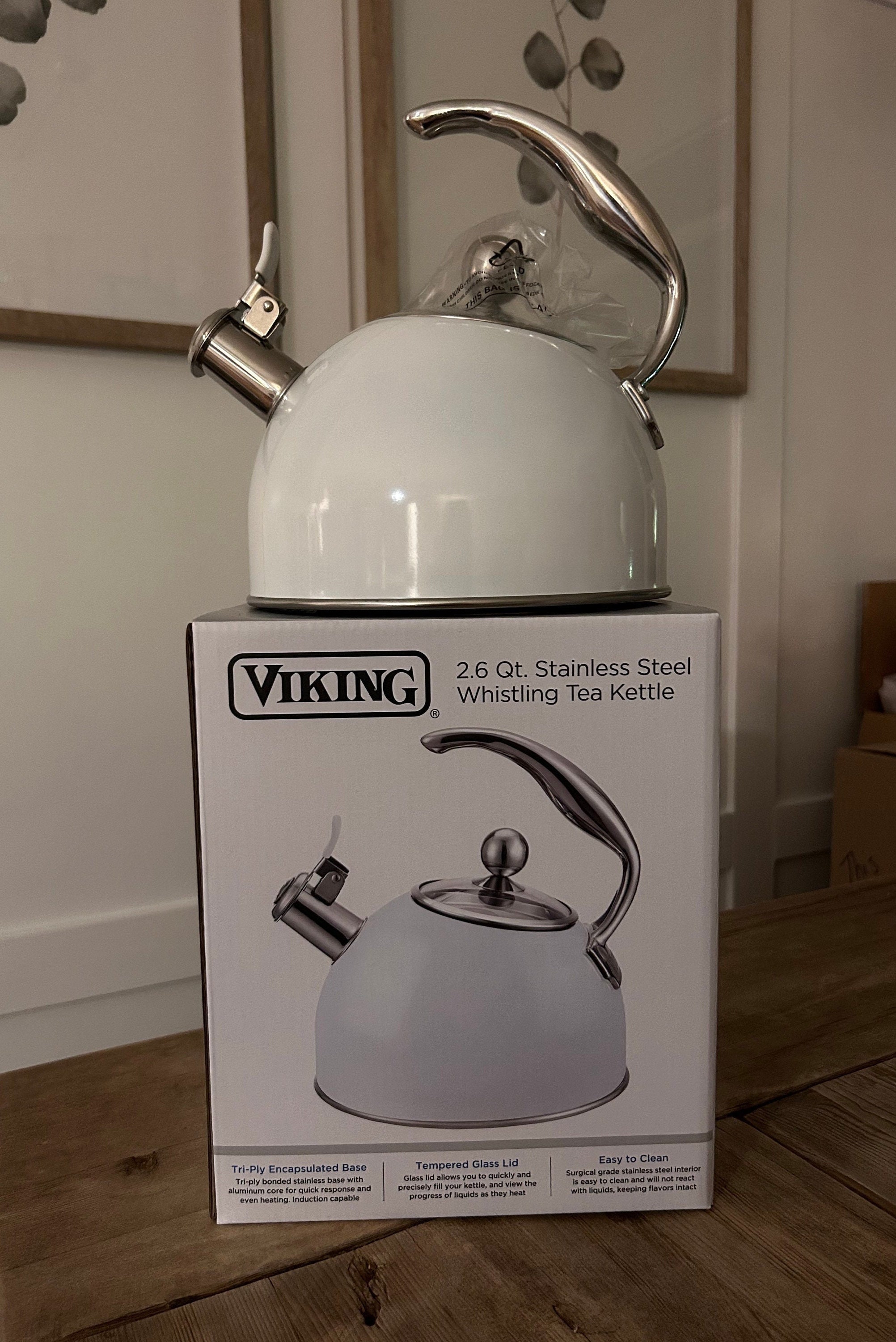 Viking 2.6-Quart Stainless Steel Tea Kettle