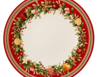 Villeroy & Boch Winter Bakery Delights 25 cm tallrikar, set om 4, julrea!!! Ny originalförpackning, oöppnad