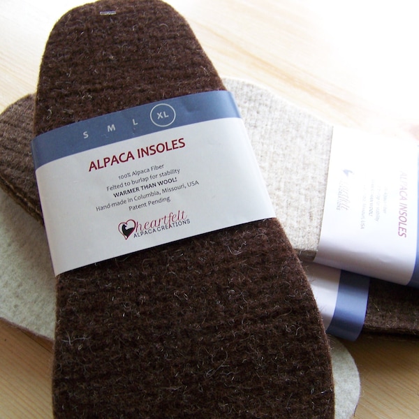 Extra thick alpaca shoe and boot liners