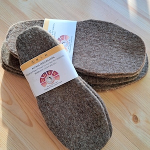 Extra thick alpaca shoe and boot liners