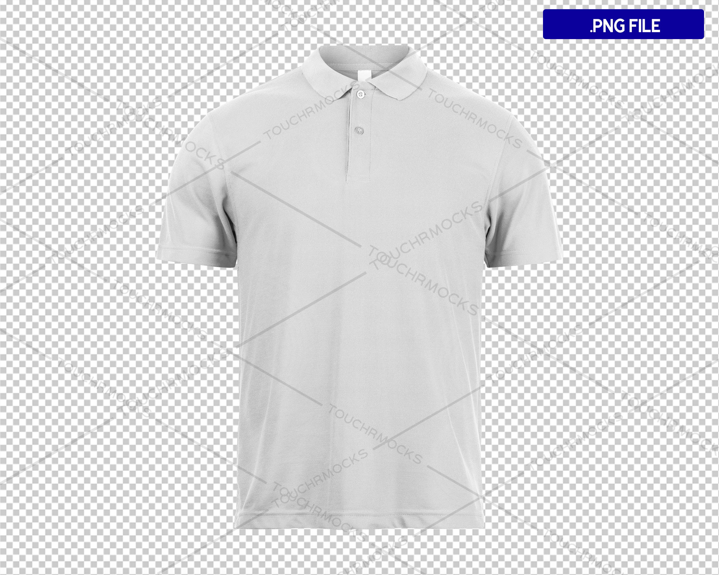 Polo Shirt Mockup, Grey Polo T-shirt, Golf Shirt Mockup, Unisex Apparel ...