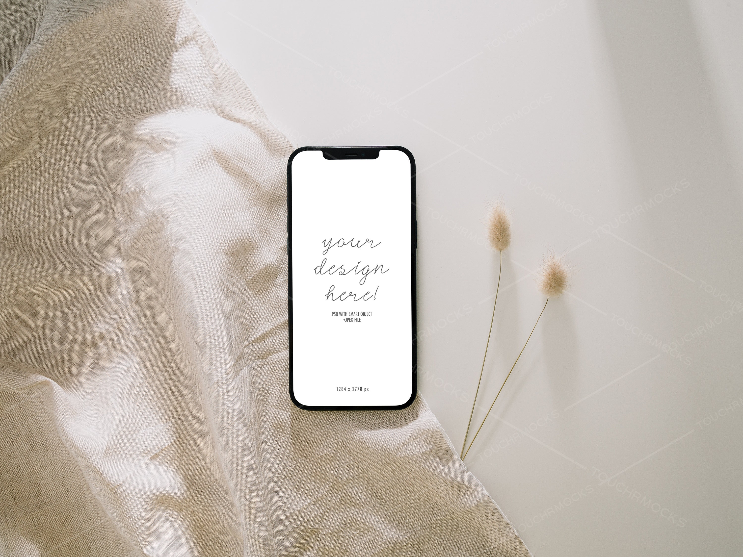 IPhone Mockup, Digital Invitation Card Mockup, iPhone Screen Mockup