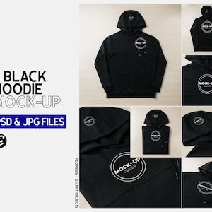 7 Hoodie Mockup Bundle, Unisex hoodie mock-up, Toddler Pullover Hoodie Mockup, Sweatshirt Apparel Template | PSD and JPG files