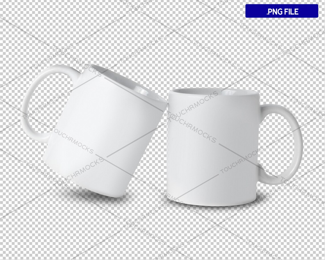White Mug Mockup 11oz Coffee Mug Template PNG and PSD Files - Etsy