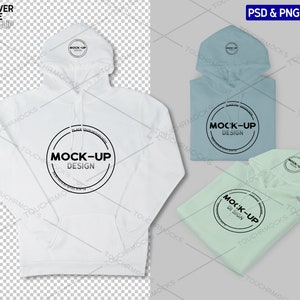 Hoodie Mockup Bundle, Unisex Hoodie Mock-up, Toddler Pullover Hoodie Mockup, Sweatshirt Apparel Template | PSD and PNG files