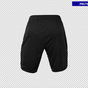 Unisex Black Short Pants Mockup PNG Files Add Your Design and ...