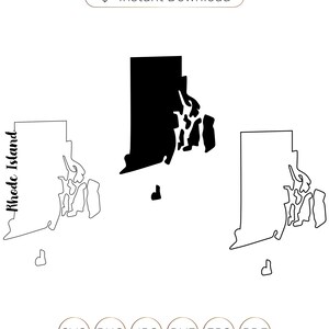Rhode Island SVG, Rhode Island State SVG, Rhode Island Silhouette, Rhode Island State Silhouette, Rhode Island Outline svg, Rhode Island Vector