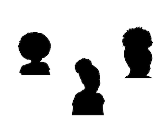 Afro Puff Girl Silhouette SVG, Black Girl Magic Cut File (Digital Download)