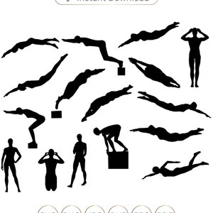 Nadador SVG, Nadador femenino SVG, Natación SVG, Nadadoras femeninas siluetas, siluetas nadadoras, natación svg, natación mamá, natación png, natación