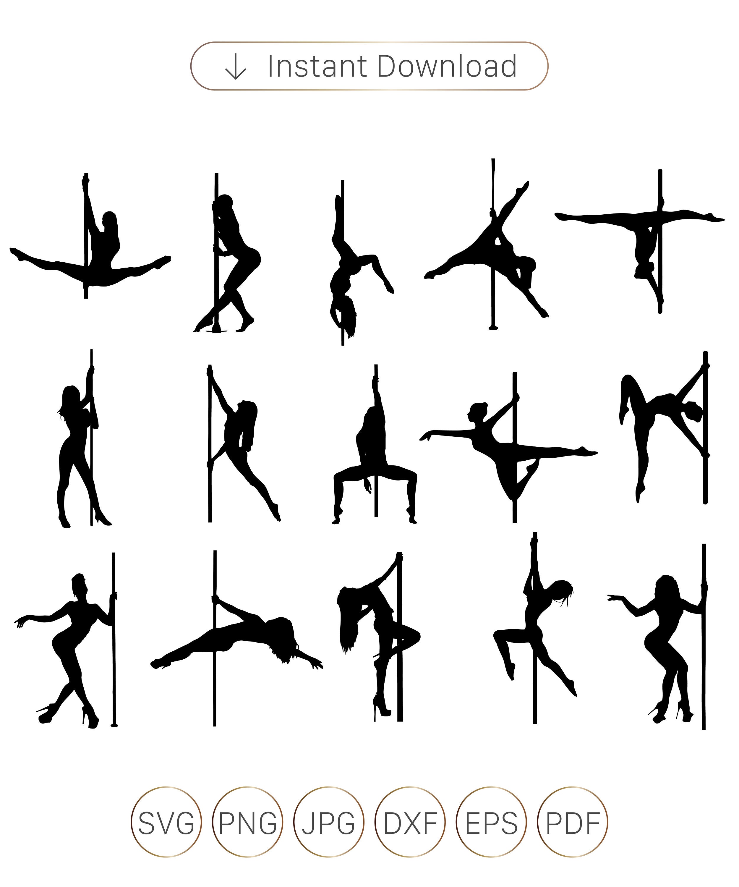 Stripper on a Pole Svg - Etsy Hong Kong