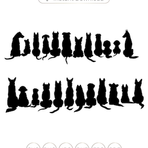 Rücken Sitzende Hunde, Hunde Silhouetten, Hunde svg, Hunde Svg, Hunde Silhouette, Hunde Svg, Hunde Clip Art, Hund Svg