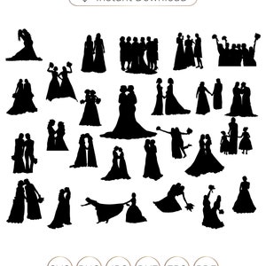 Homohuwelijk Silhouetten vector bestand, Lesbisch paar SVG, Lesbisch paar Silhouet, Homo paar Silhouet, Paar Svg, Homoseksueel Svg.