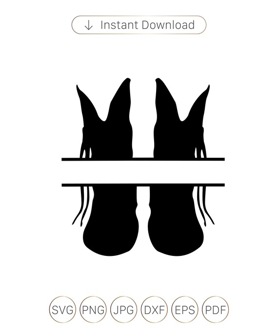 Drill Team Boot SVG Drill Team Boot Silhouettes Drill Team Etsy