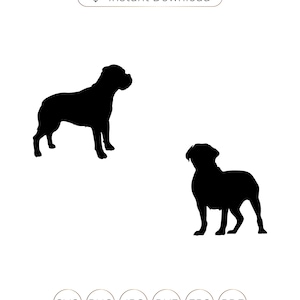 Franse Mastiff svg, Dogue De Bordeaux svg, Dogue De Bordeaux silhouet, Dogue De Bordeaux cricut, Dogue De Bordeaux clipart, Hond.