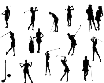Woman Golfer svg,Female golf svg,Golf women svg,Golf svg,Golf silhouettes,Woman Golfer Cricut ,Girl Golfer svg,Female golf clipart