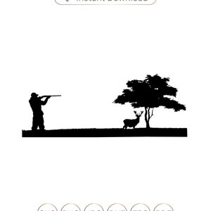 Chasse au cerf svg,Cerf svg,Chasse svg,silhouette de cerf,cricut cerf,Fusil svg,forêt svg,chasseur svg,buck svg,cerf clipart,Fawn svg.