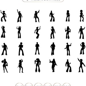 Disco Dansen Silhouet SVG, Disco Dansen SVG, Disco Dansen Vector, Disco Danser Svg, Disco Dansen PNG, Danser Svg, Disco Svg, Danser Png