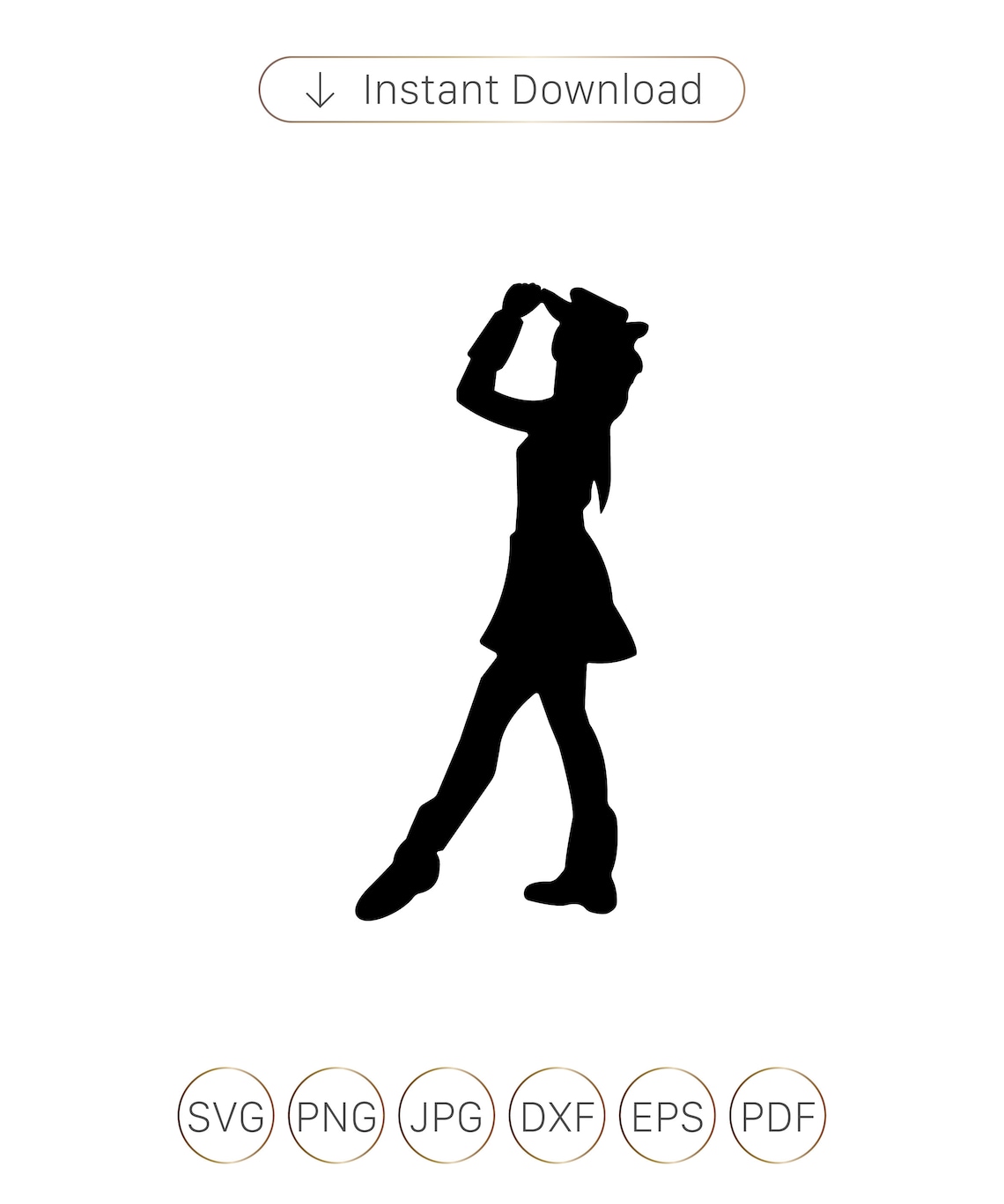 Drill Dance Team Silhouettes Pose 131 EPS & SVG Vinyl Ready Etsy