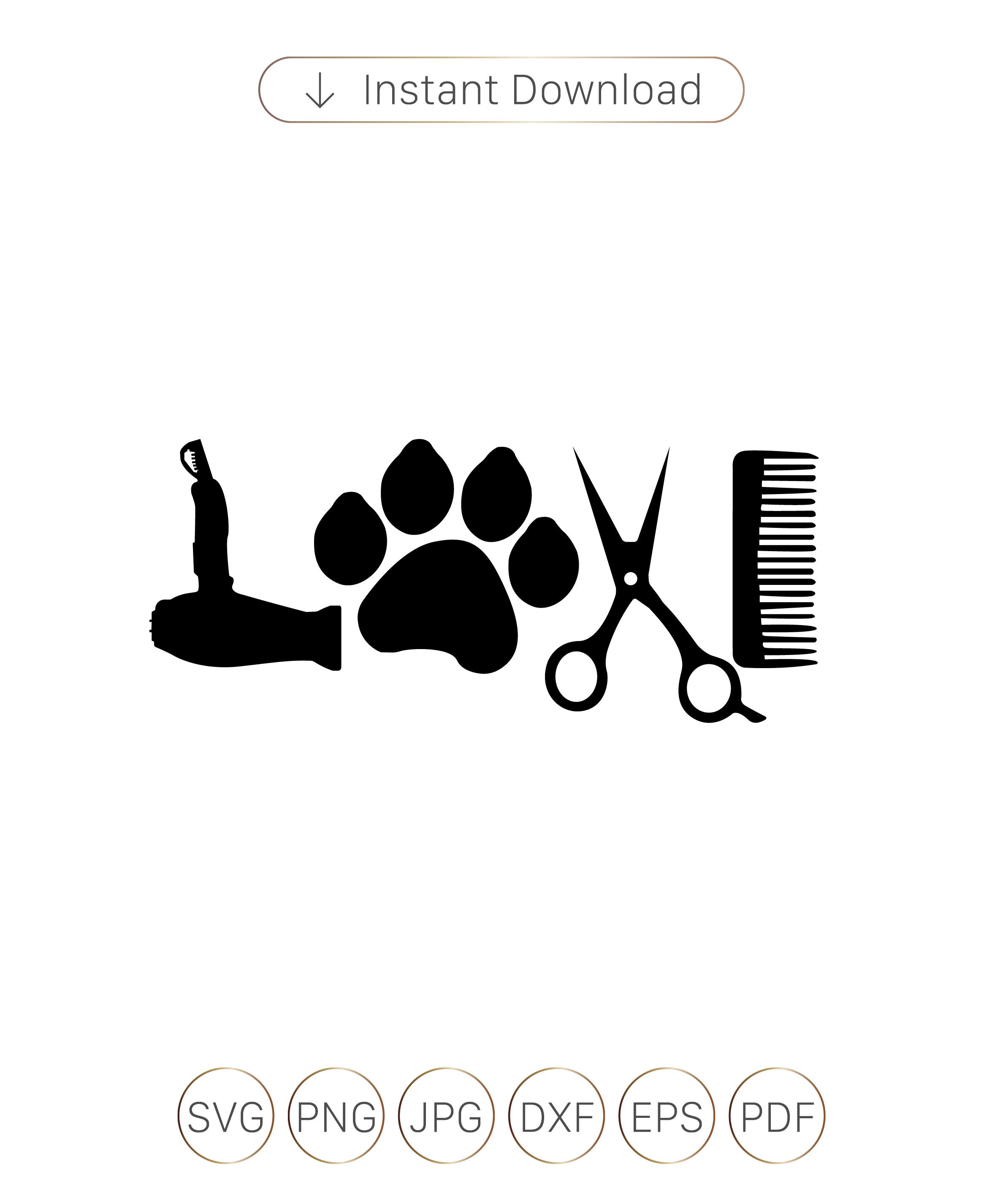 Dog Grooming GroomerGroomerAnimal Barber Comb Etsy