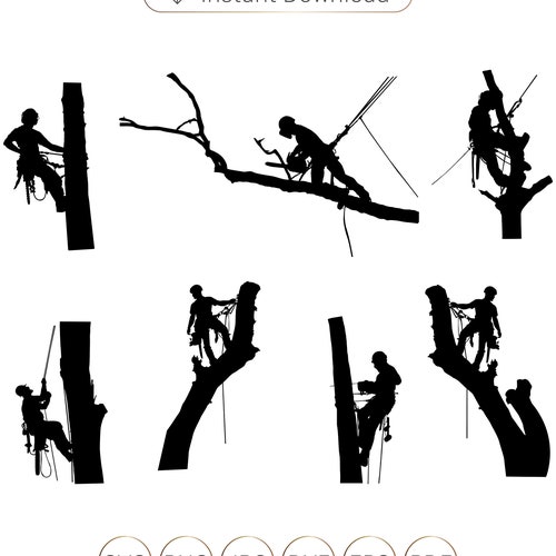 Tree Services SVG Tree Arborist SVG Tree Trimming SVG Tree Etsy