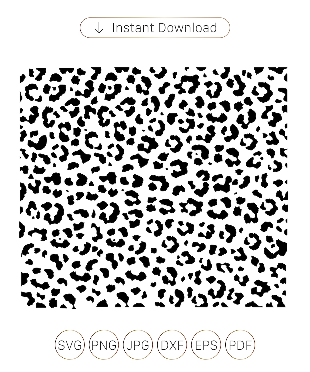 Leopard Svg ,leopard Print Svg, Leopard Print Pattern Svg, Animal Print