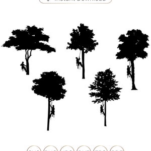 Tree Services SVG, Tree Arborist SVG, Tree Trimming SVG, Tree Climbing PNG, Tree Service logo, Tree Service Silhouette, Tree Services DXF