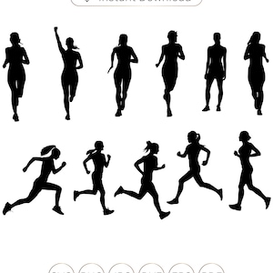 Runner SVG, vrouwelijke Runner silhouet SVG, Running vrouw SVG, Running Svg, Runner Clipart Svg, Running girl svg, Track and field Svg, Marathon Svg