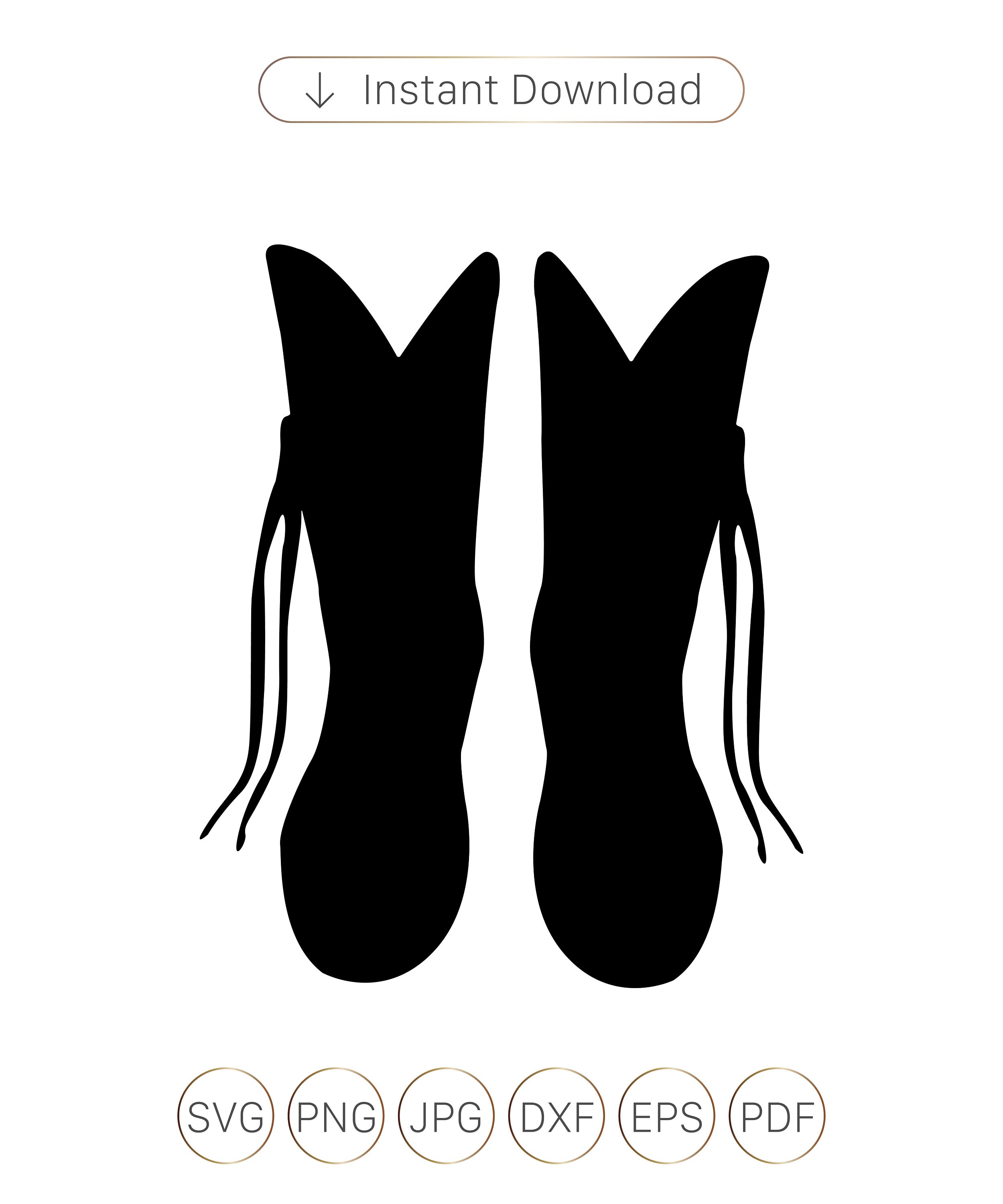 Drill Team Boot SVG Drill Team Boot Silhouettes Drill Team Etsy