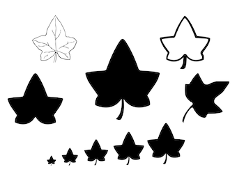Efeu Blatt SVG, Poison Ivy SVG, Efeu Border, Digitaler Download, Efeu Zweig  Svg, Cricut, Silhouette, Glowforge (4 Einzelne Svg/png/dxf) - Etsy