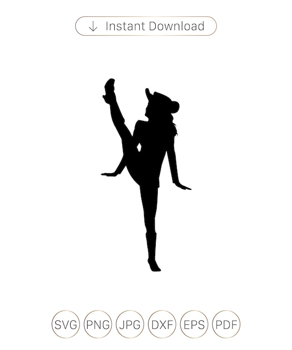 Drill Dance Team Silhouettes Svgpngdxfeps Vinyl Ready Etsy