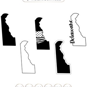Delaware SVG, Delaware State SVG, Delaware Silhouette, Delaware State Silhouette, Delaware Outline svg, Delaware Vector, Delaware Flag svg