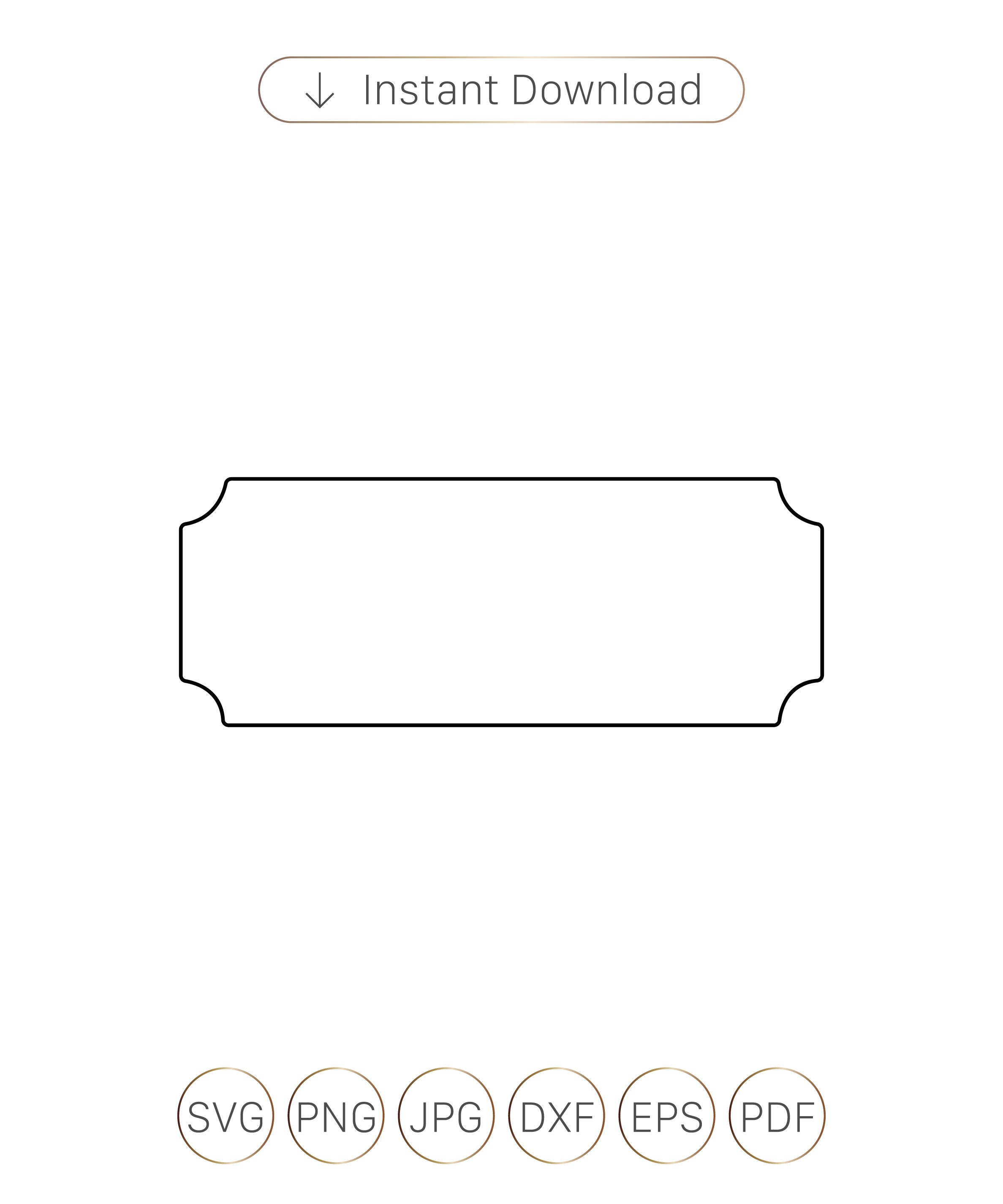 Plaque Outline SVG Plaque SVG Banner Svg Plaque Clipart | Etsy