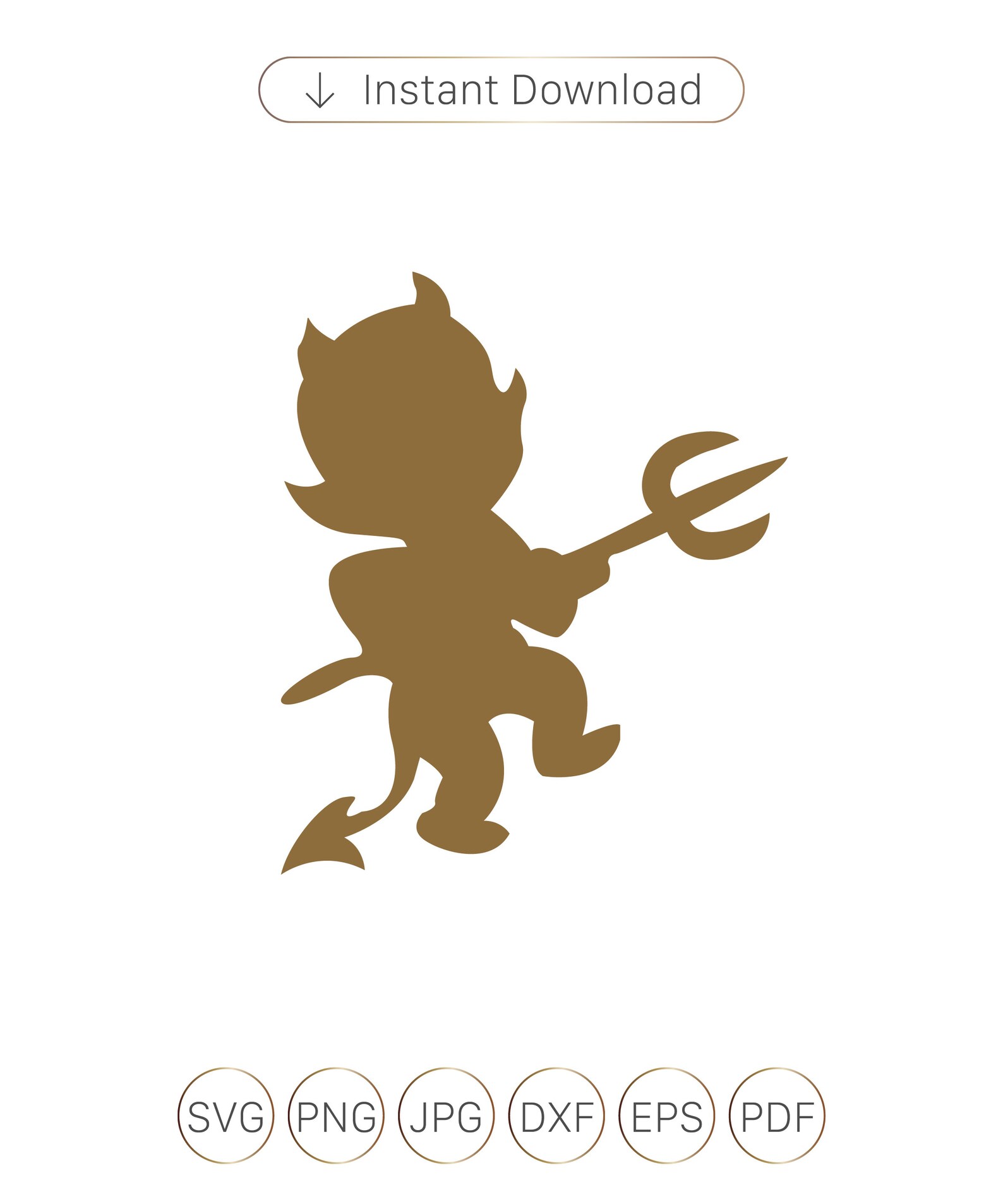 Little Devil Image Svg Little Devil Silhouette Cut File | Etsy