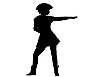 Drill Dance Team Silhouettes (svg, png, eps, dxf) (Digital Download)