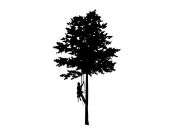 Tree Services SVG Datei Cricut,Tree svg dxf Vinyl Cutting file,Tree arborist svg,Tree Climbing png,Tree service logo,Tree service silhouette