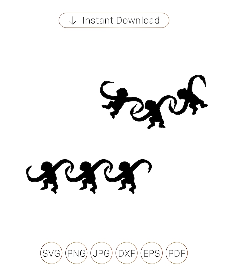 Monkey in Barrel Svg Eps DXF Barrel of Monkey Svgmonkey Etsy Australia