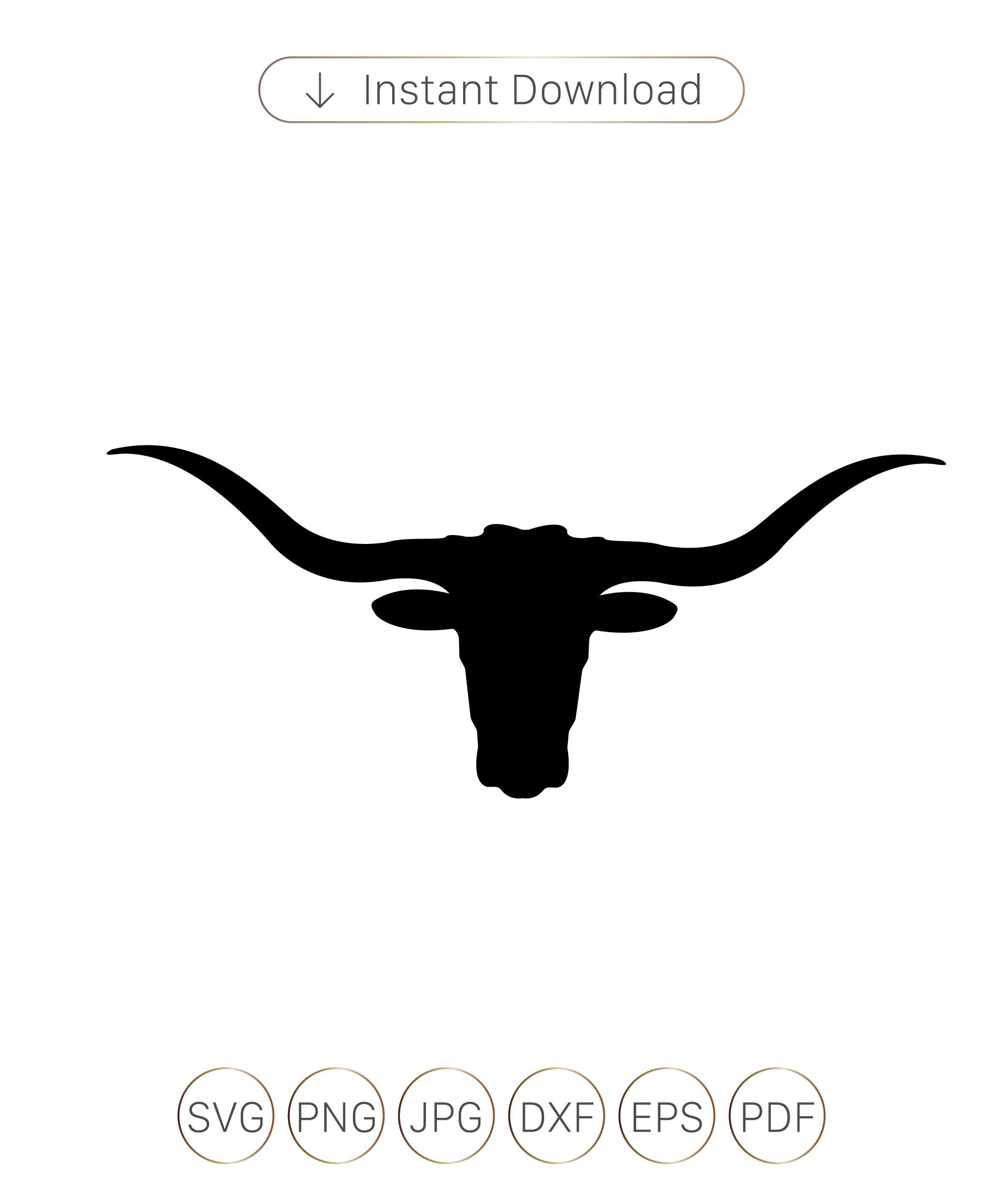 Longhorn Bull SVG