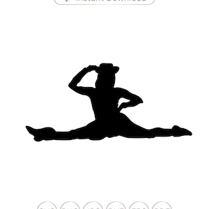 Drill Team Silhouettes, Vector Cut Files for Cricut (svg, png, eps, dxf)