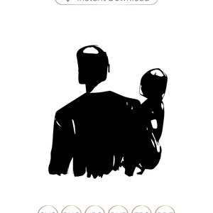 Vater und Sohn SVG, Vater und Sohn Silhouette, wie Vater wie Sohn Silhouette SVG, Vater und Sohn Cricut, Clipart, Cutfile.
