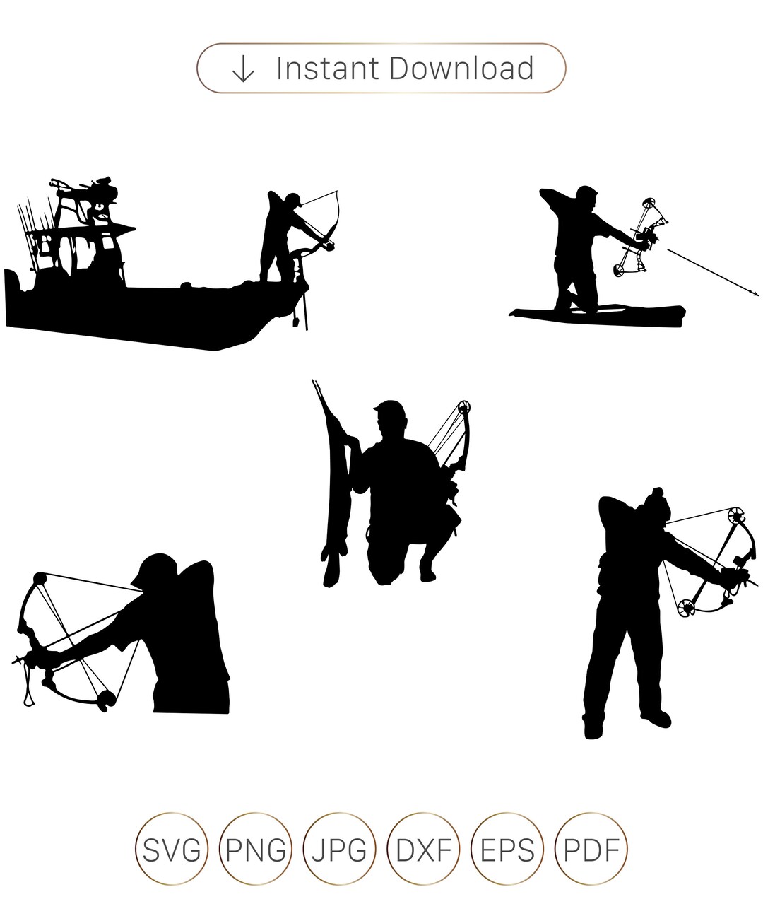 Bowfishing Svg File,fishing Svg,bowfishing Clipart,fisherman Svg