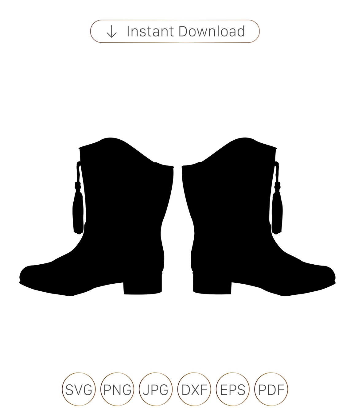 Drill Team Boot SVG Drill Team Boot Silhouettes Drill Team Etsy